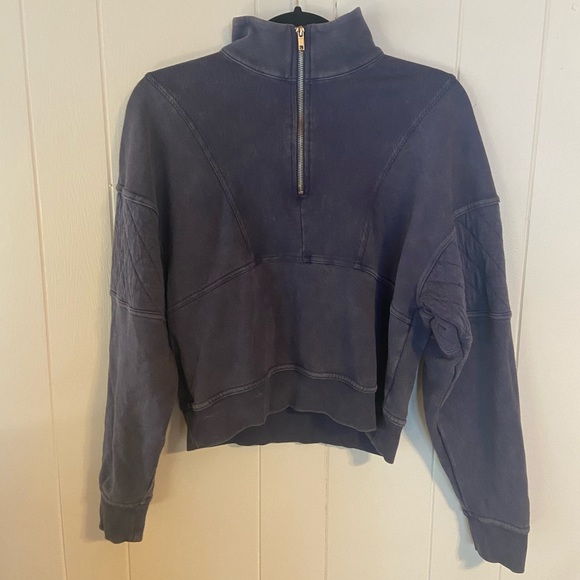 Wild Fable Cropped Half-Zip Sweatshirt